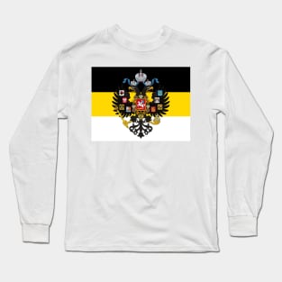 Russian empire coat of arms flag Long Sleeve T-Shirt